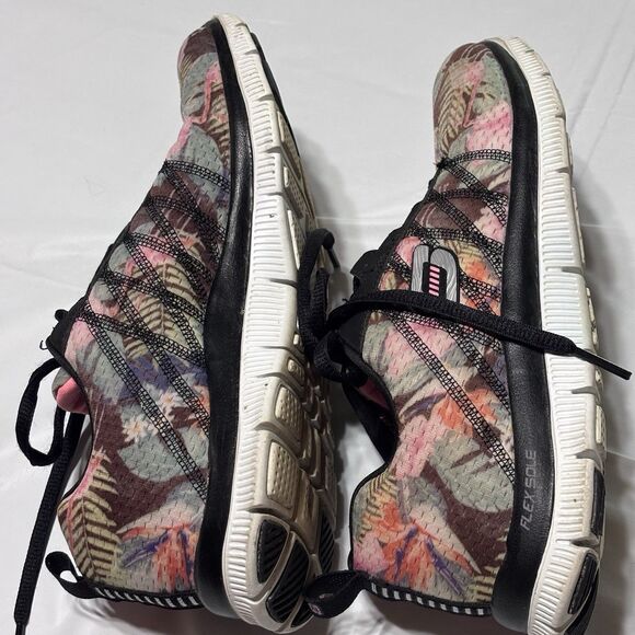 Skechers Women's Flex Appeal Floral Bloom 12061 Casual Comfort Sneaker Size 7.5 - Picture 6 of 11